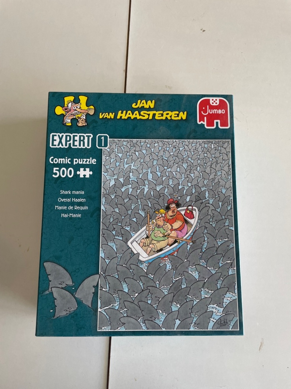 Jan van Haasteren Expert 500-Piece Comic Puzzle - Teal/Gray